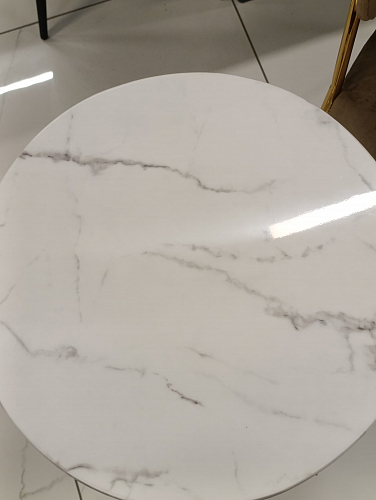 Журнальный столик Monika 50х55 marble / gold из шоурума 3